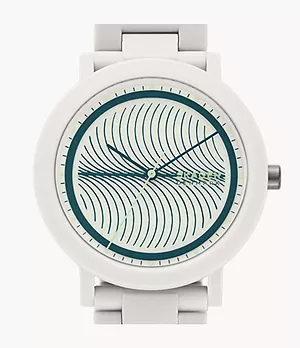Uhr Aaren Ocean Emilie Lilja X Skagen 3-Zeiger-Werk #tide ocean material® meersalzweiß