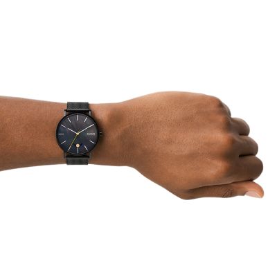 Skagen hagen black watch sale