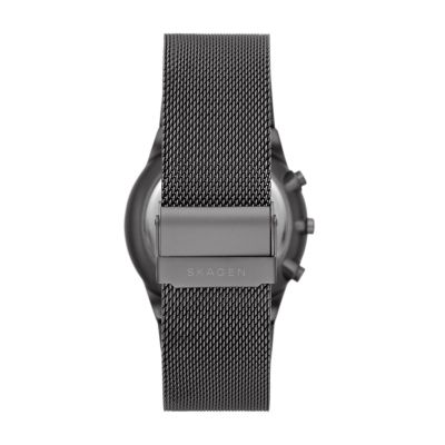 Melbye Chronograph Charcoal Stainless Steel Mesh Watch SKW6804 - Skagen