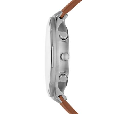 Melbye Chronograph Three-Hand Medium Brown Watch SKW6805 Skagen Leather 