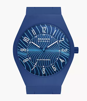 Uhr Grenen Ocean Limited Edition Solarwerk #tide ocean material® meerblau