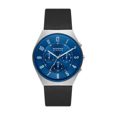 Grenen Chronograph Midnight Leather - SKW6820 Skagen Watch
