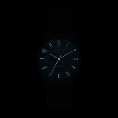 Grenen Solar-Powered Midnight Stainless Steel Skagen - Mesh SKW6837 Watch