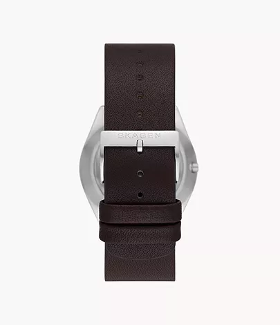 Skagen SKW6838 - Espresso Grenen Leather Solar-Powered Watch
