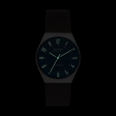 Grenen Solar-Powered Espresso Leather Watch SKW6838 - Skagen