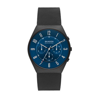 Skagen titanium best sale mesh watch