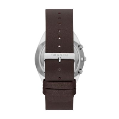 GRENEN クロノグラフ エスプレッソレザーウォッチ SKW6842 - Skagen