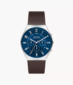 Grenen Chronograph Espresso Leather Watch