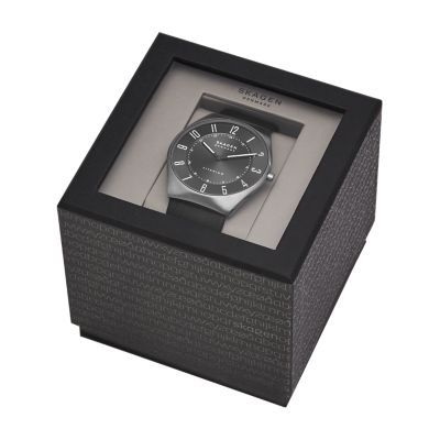 Skagen black titanium on sale watch