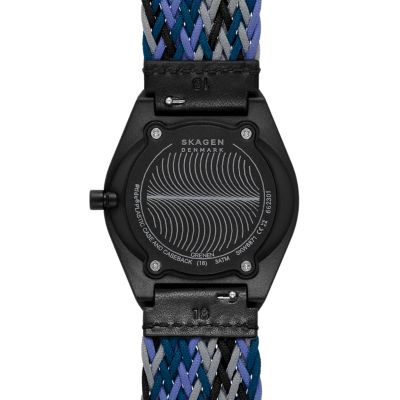 Consider It Solar Recycled Ocean Plastic Woven Strap Watch