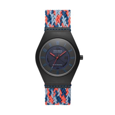 Photos - Wrist Watch Skagen Men's Samsø Series Three-Hand Multicolour #tide ocean material Watc 