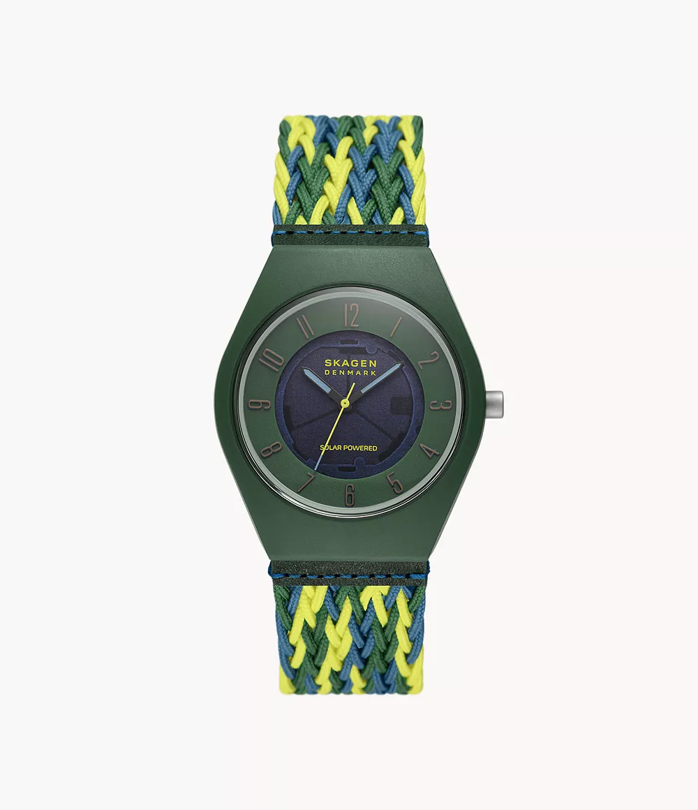 Skagen Unisex Samso Series Three-Hand Multicolor #Tide Ocean Material(r) Watch
