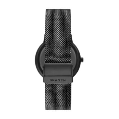 Riis Three-Hand Charcoal Stainless Steel Mesh Watch SKW6884 - Skagen