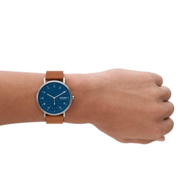 Kuppel Two-Hand Sub-Second Brown Leather Watch