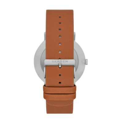 Kuppel Two-Hand Sub-Second Brown Leather Watch SKW6888 - Skagen