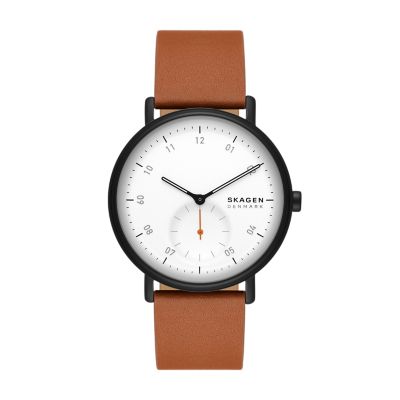 Two-Hand Sub-Second - Leather Kuppel Brown SKW6889 Skagen Watch