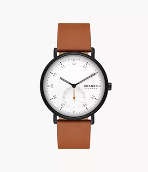 Kuppel Two-Hand Sub-Second Brown Leather Watch