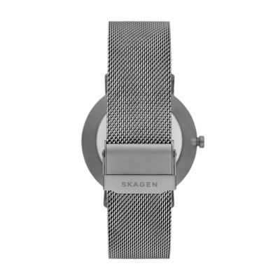 Kuppel Two-Hand Sub-Second Charcoal Stainless Steel Mesh Watch