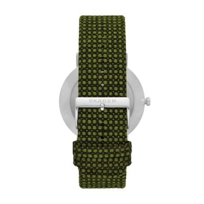 Kvadrat Skagen Green Wool Two-Hand Watch - Sub-Second Kuppel SKW6893