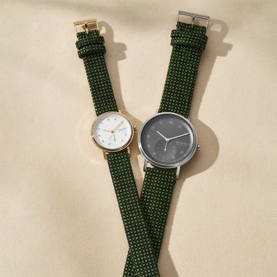 Kuppel Two-Hand Sub-Second Green Kvadrat Skagen Watch - SKW6893 Wool