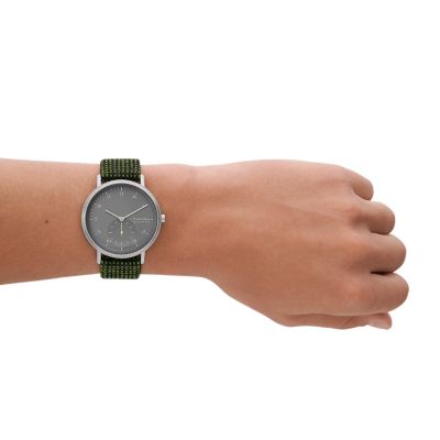 Kuppel Two-Hand Sub-Second Green Kvadrat Wool Watch SKW6893 - Skagen