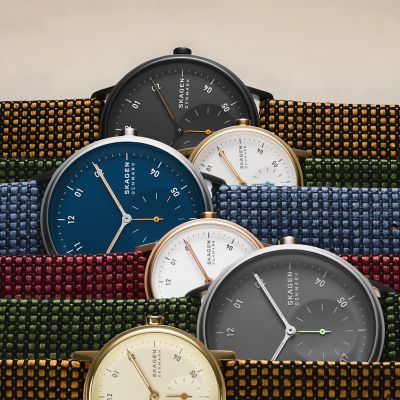 Kuppel Two-Hand Sub-Second Blue Kvadrat Wool Watch SKW6894 - Skagen