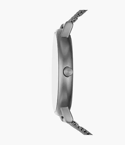 Signatur Three-Hand Charcoal Stainless Steel Mesh Watch SKW6900 - Skagen