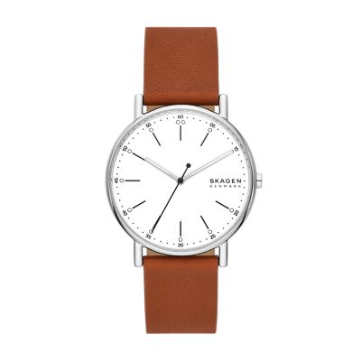 Signatur Three-Hand Luggage Leather SKW6903 Skagen - Watch