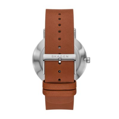 Kuppel Two-Hand Sub-Second Luggage Leather Watch SKW6905 - Skagen