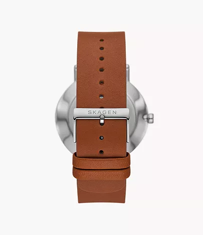 Kuppel Two-Hand Sub-Second Luggage Leather Watch SKW6905 - Skagen