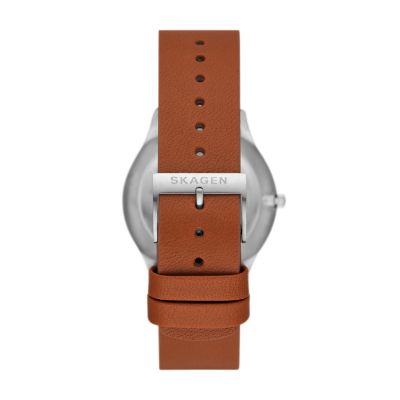 Sundby Three-Hand Watch Skagen - SKW6908 Date Luggage Leather