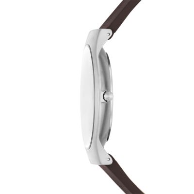 Sundby Three-Hand Watch Skagen Espresso - SKW6909 Leather Date