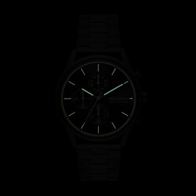 HOLST ブラックステンレススチール クロノグラフウォッチ SKW6910 - Skagen