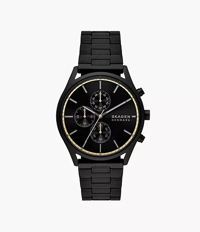 Holst Chronograph Black Stainless Steel Watch SKW6910 - Skagen