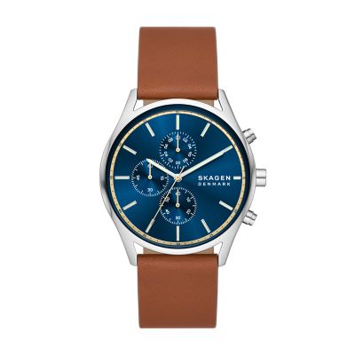 HOLST クロノグラフ ラゲッジレザーウォッチ SKW6916 - Skagen