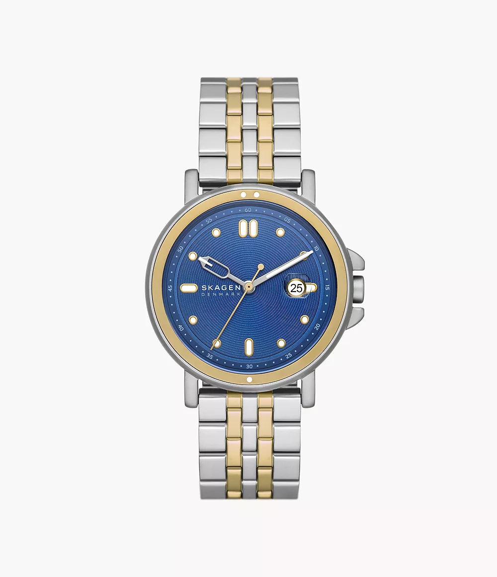 Skagen Men’s Signatur Sport Three-Hand Date Two-Tone Stainless Steel Bracelet Watch