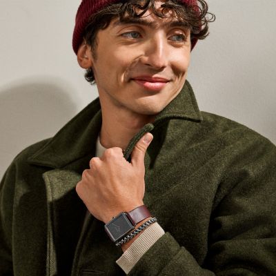 Hagen leather watch store
