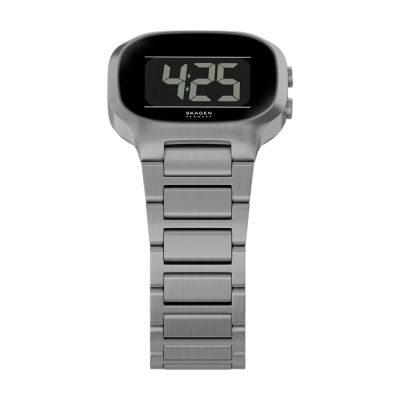 Mellem デジタル ガンメタル ステンレススチールウォッチ SKW6947 - Skagen