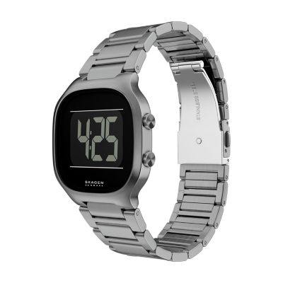 Mellem デジタル ガンメタル ステンレススチールウォッチ SKW6947 - Skagen