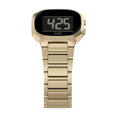 Mellem デジタル ゴールド ステンレススチールウォッチ SKW6949 - Skagen