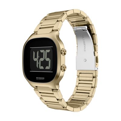 Mellem Digital Gold Stainless Steel Watch SKW6949 - Skagen