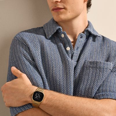 Mellem Digital Gold Stainless Steel Watch SKW6949 - Skagen