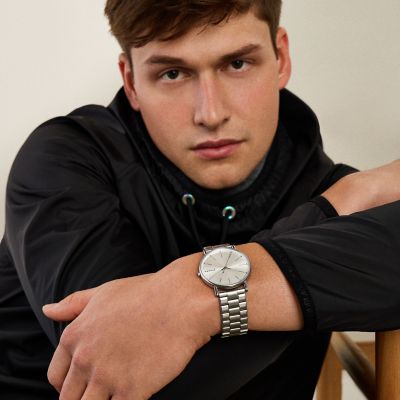 Signatur Three-Hand Stainless Steel Watch SKW6950 - Skagen