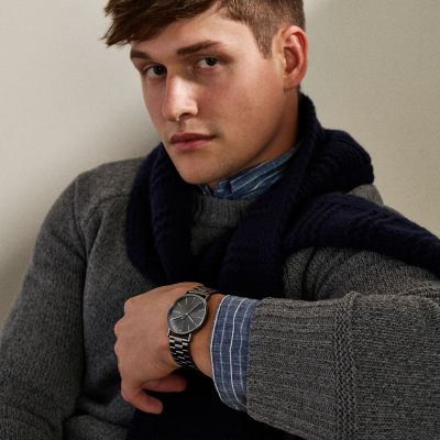 Signatur Three-Hand Gunmetal Stainless Steel Watch SKW6951 - Skagen