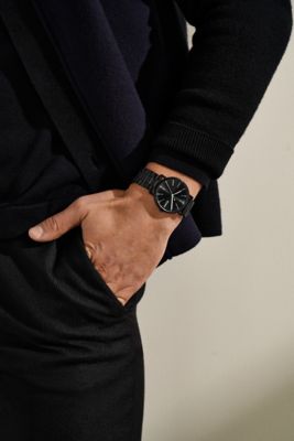 Sevenoak スタビライザー SK-W02 ブラック Signatur Three-Hand Black Stainless Steel Watch SKW6952 - Skagen