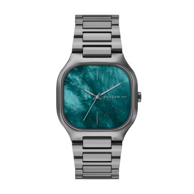 Mellem Three-Hand Gunmetal Stainless Steel Watch