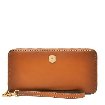 Brown for Lennox Zip Continental Wallet