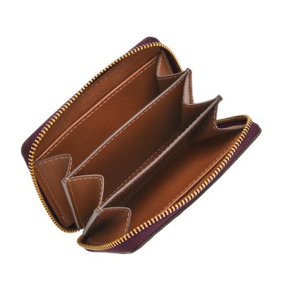 ACCESSORIZE Zip Card Holder Ochre Women Card Holders