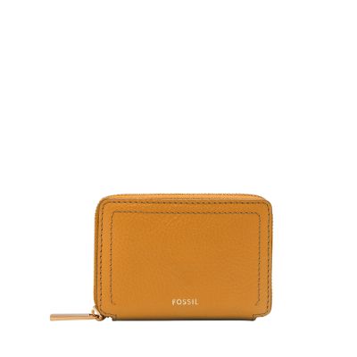 Fossil logan zip around hot sale wallet