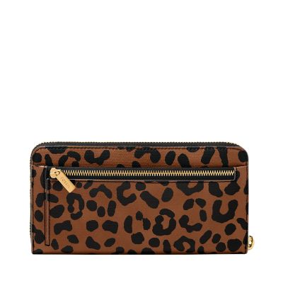 Logan RFID Zip Clutch SL10058234 Fossil